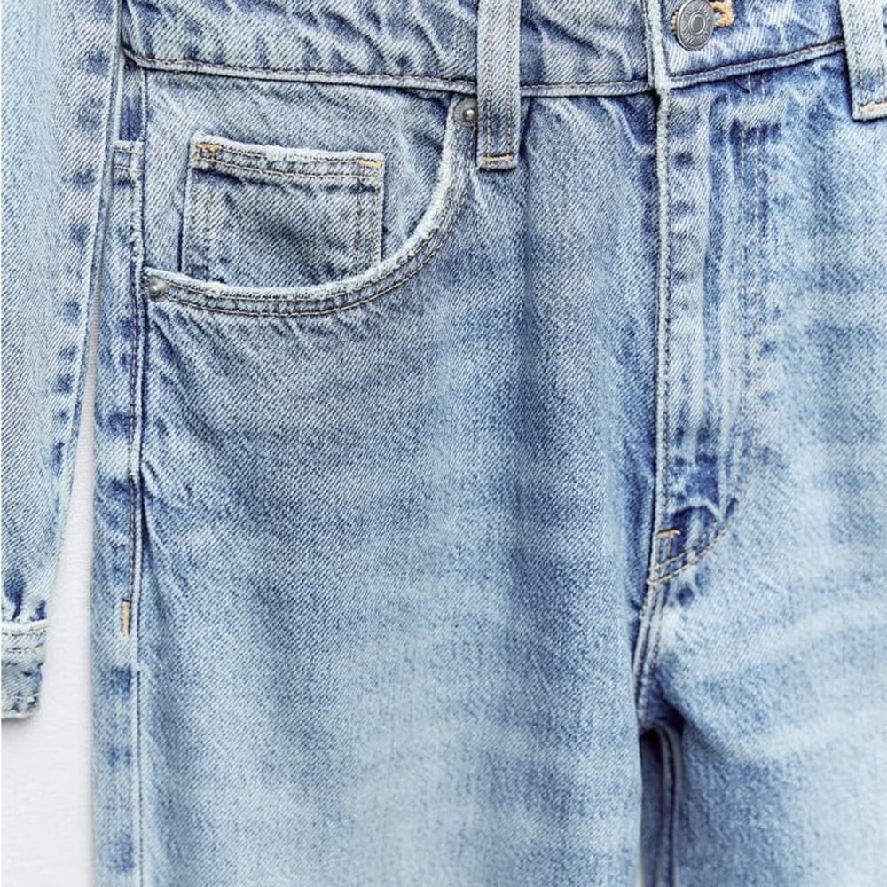 ZARA BLOGGER FAVORITE TRF LONG DENIM JUMPSUIT - Picture 13 of 13